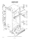 CABINET Diagram and Parts List for ET18ZKXMWR0  Whirlpool Refrigerator