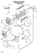 ICEMAKER PARTS Diagram and Parts List for KSSC42FMS00  KitchenAid Refrigerator