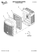 AIR CLEANER PARTS Diagram and Parts List for AP51030R0  Whirlpool Air Purifier