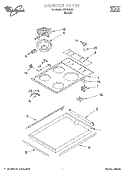 SECTION Diagram and Parts List for WBC31023  Whirlpool Cooktop