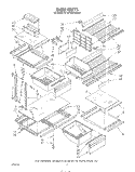 SHELF Diagram and Parts List for KTRF18MTPL00  Whirlpool Refrigerator