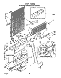 UNIT Diagram and Parts List for ET18JMYSN0C  Whirlpool Refrigerator
