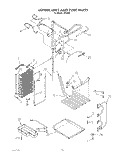 LOWER UNIT AND TUBE Diagram and Parts List for ARG490  Whirlpool Refrigerator