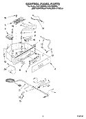 CONTROL PANEL PARTS Diagram and Parts List for KUIV18NNMM0  KitchenAid Ice Maker