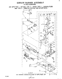 688639 BURNER Diagram and Parts List for LG7801XKW1  Whirlpool Dryer