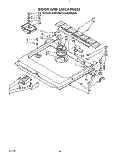 DOOR AND LATCH Diagram and Parts List for KUDP22ST4  KitchenAid Dishwasher