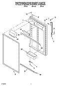 REFRIGERATOR DOOR PARTS Diagram and Parts List for GT1SHTXMT01  Whirlpool Refrigerator