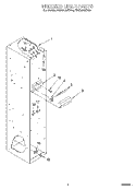 FREEZER LINER Diagram and Parts List for KSSS42QDX05  KitchenAid Refrigerator