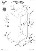 CABINET, LITERATURE Diagram and Parts List for ET8NHMXKT00  Whirlpool Refrigerator