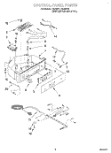 CONTROL PANEL Diagram and Parts List for JZ235P0  Whirlpool Ice Maker