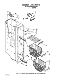 FREEZER LINER Diagram and Parts List for 8ED22DQXXN00  Whirlpool Refrigerator