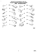 WIRING HARNESS Diagram and Parts List for 8LSC8245AW1  Whirlpool Washer