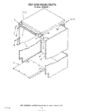 TOP AND PANEL Diagram and Parts List for 4KPDI620T1  KitchenAid Dishwasher