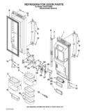 REFRIGERATOR DOOR PARTS Diagram and Parts List for KFIS27CXMS6  KitchenAid Refrigerator