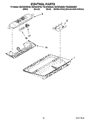 CONTROL PARTS Diagram and Parts List for KSCS25INBT02  KitchenAid Refrigerator