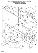 BROILER AND OVEN BURNER Diagram and Parts List for SS385PEBQ0  Whirlpool Range