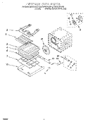 INTERNAL OVEN Diagram and Parts List for KEBS278DBS6  KitchenAid Wall Oven