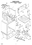 LINER Diagram and Parts List for ET8GHMXLT00  Whirlpool Refrigerator