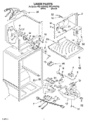 LINER Diagram and Parts List for RT21AKXKT02  Roper Refrigerator
