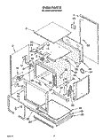 OVEN Diagram and Parts List for RM778PXXB0  Whirlpool Microwave Oven Combo