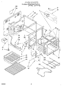 OVEN Diagram and Parts List for FEP350YL2  Roper Range