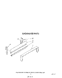 BACKGUARD Diagram and Parts List for SF300BSRW5  Whirlpool Range