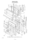 DOOR Diagram and Parts List for KTRF18MSPL10  Whirlpool Refrigerator