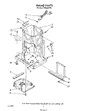 FRAME Diagram and Parts List for TF8600XTP0  Whirlpool Trash Compactor