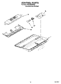 CONTROL PARTS Diagram and Parts List for KSCS25MSMS00  KitchenAid Refrigerator