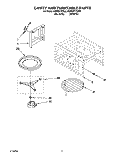 CAVITY AND TURNTABLE Diagram and Parts List for KEMS377YBL0  KitchenAid Wall Oven