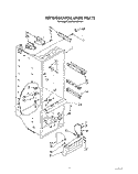 REFRIGERATOR LINER Diagram and Parts List for JWARG480PW01  Whirlpool Refrigerator