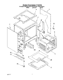 OVEN CHASSIS Diagram and Parts List for KGRT507BWH3  KitchenAid Range