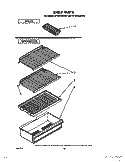 Part Location Diagram of 845287 Whirlpool BUMPR-SHLF