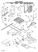 UNIT PARTS Diagram and Parts List for ED5FHEXSB03  Whirlpool Refrigerator