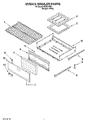 Part Location Diagram of 98017784 Whirlpool Storage, Drawer
