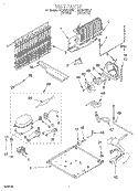 UNIT Diagram and Parts List for RT16VKXBL01  Roper Refrigerator