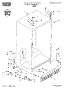 CABINET Diagram and Parts List for RS20EKXFW01  Roper Refrigerator