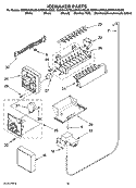ICEMAKER PARTS, OPTIONAL PARTS (NOT INCLUDED) Diagram and Parts List for GD5NVAXSS00  Whirlpool Refrigerator