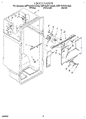 LINER Diagram and Parts List for 8ET18NKXAN00  Whirlpool Refrigerator