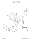PUMP PARTS Diagram and Parts List for KUIO18NNXS2  KitchenAid Ice Maker