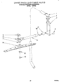 UPPER WASH AND RINSE Diagram and Parts List for KUDC230B0  KitchenAid Dishwasher