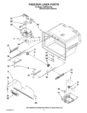 FREEZER LINER PARTS Diagram and Parts List for GI6FDRXXY06  Whirlpool Refrigerator