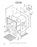 OVEN , LITERATURE Diagram and Parts List for SF305ESPW0  Whirlpool Range