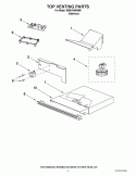 TOP VENTING PARTS Diagram and Parts List for IBMS1450WM0  Whirlpool Microwave