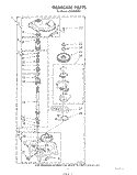 GEARCASE Diagram and Parts List for LC4900XSW1  Whirlpool Washer