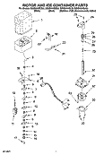 MOTOR AND ICE CONTAINER PARTS Diagram and Parts List for GS5SHAXSA00  Whirlpool Refrigerator