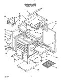 OVEN Diagram and Parts List for FGP315YW0  Roper Range
