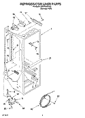 REFRIGERATOR LINER PARTS Diagram and Parts List for GD5YHAXNL03  Whirlpool Refrigerator