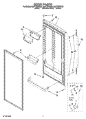 Part Location Diagram of W10202711 Whirlpool HANDLE