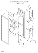 REFRIGERATOR DOOR Diagram and Parts List for TS22AQXDN00  Whirlpool Refrigerator